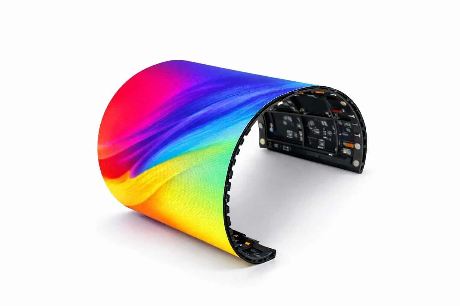 modul led fleksibel untuk videotron curve